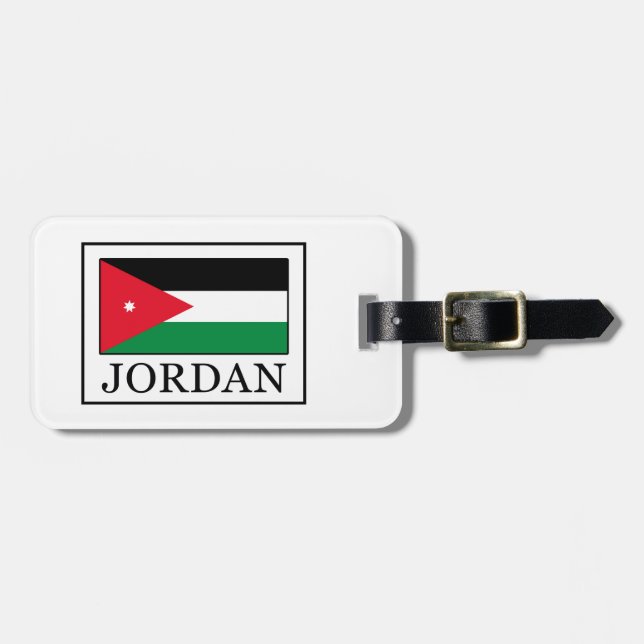 Etiqueta De Bagagem Jordânia (Frente Horizontal)