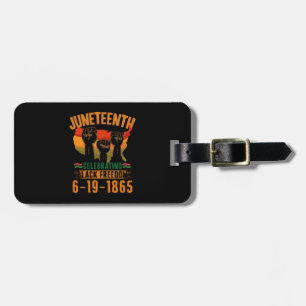 Etiqueta De Bagagem Juneteenth Celebrando a Liberdade Negra 186 Africa