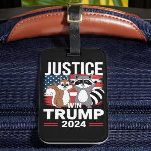 Etiqueta De Bagagem Justiça Para Amendoim Vence Trump 2024