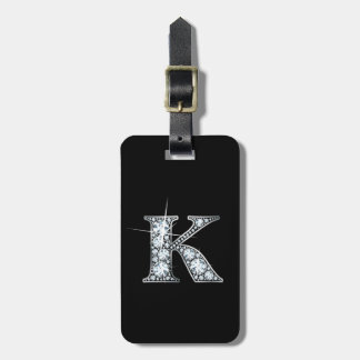 Etiqueta De Bagagem K "Diamond Bling" Luggage Tag