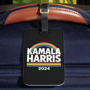 Etiqueta De Bagagem Kamala Harris 2024 Arco-íris Orgulho Gay LGBT Elei
