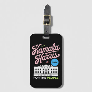 Etiqueta De Bagagem Kamala Harris 2024 Voto Social Democrata Azul