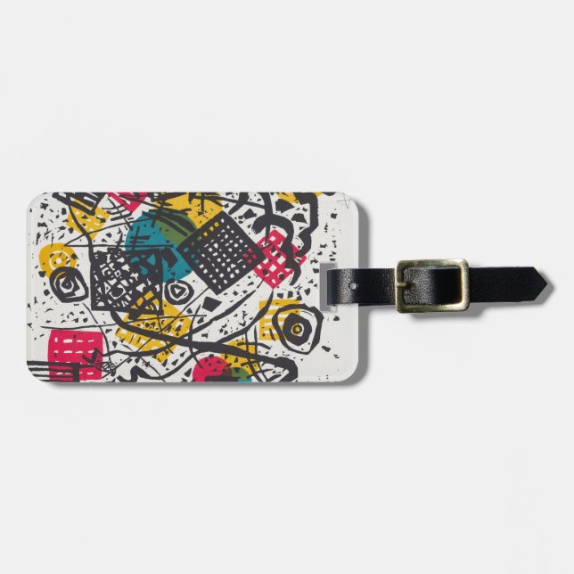 Etiqueta De Bagagem Kandinsky Small Worlds V Abstrato Classic (Frente Horizontal)