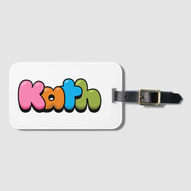 Etiqueta De Bagagem Kath Classic Round Sticker (Frente Horizontal)