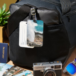 Etiqueta De Bagagem Kauai Aqua Ocean Chifre Jorrando Poipu