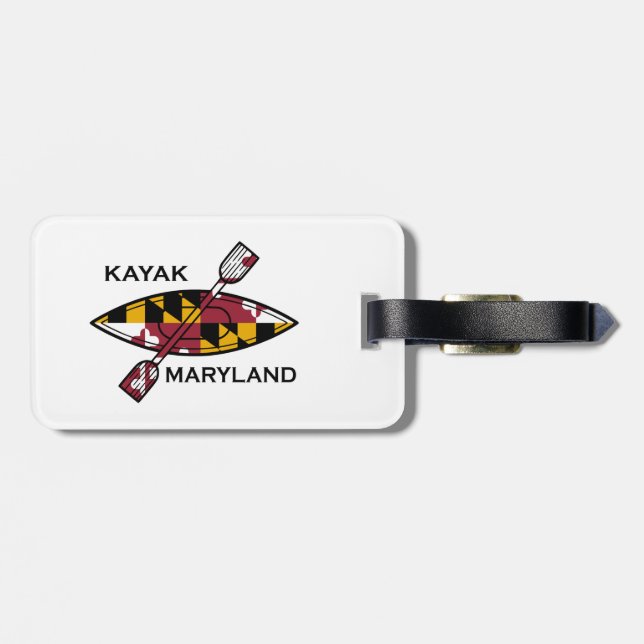 Etiqueta De Bagagem Kayak Maryland (Traseira Horizontal)
