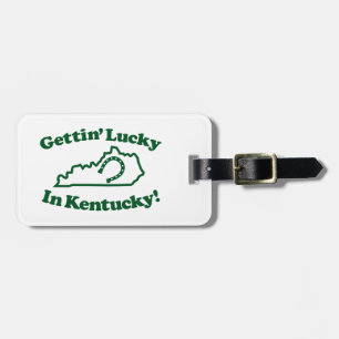 Etiqueta De Bagagem Kentucky afortunado