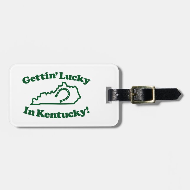 Etiqueta De Bagagem Kentucky afortunado (Frente Horizontal)