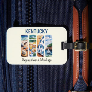 Etiqueta De Bagagem Kentucky - Bluegrass Breeze & Lakeside Sips