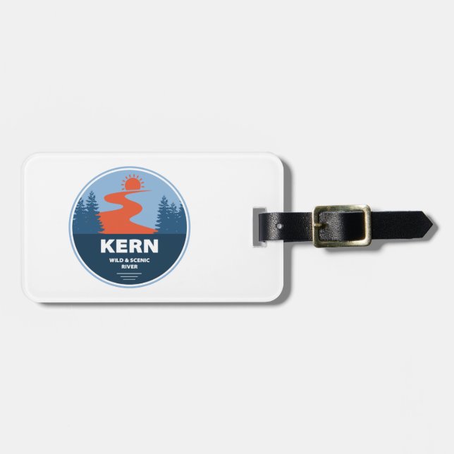 Etiqueta De Bagagem Kern Wild E Scenic River (Frente Horizontal)