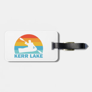 Etiqueta De Bagagem Kerr Lake Virginia Norte Carolina Kayak