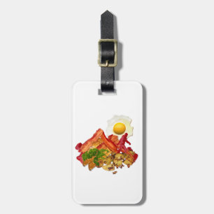 Etiqueta De Bagagem Ketchup Humorístico foi esquadrão para bacon