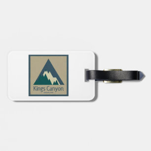 Etiqueta De Bagagem Kings Canyon National Park Rustic