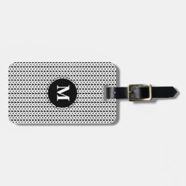 Etiqueta De Bagagem Knit Stitch + Artesanatos brancos iniciais