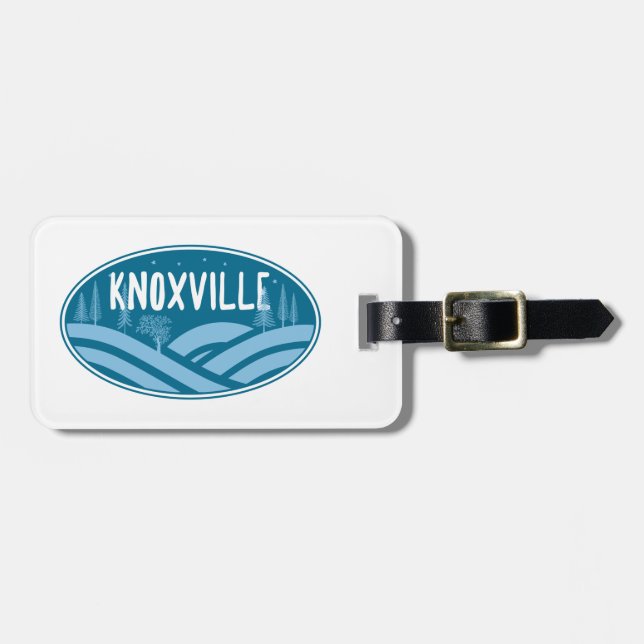 Etiqueta De Bagagem Knoxville Tennessee ao ar livre (Frente Horizontal)