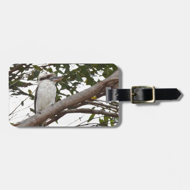 ETIQUETA DE BAGAGEM "KOOKABURRA QUEENSLAND RURAL AUSTRÁLIA (Frente Horizontal)