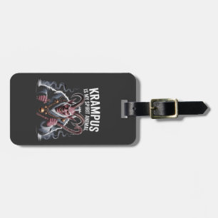 Etiqueta De Bagagem Krampus É O Meu Espírito De Natal Animal Engraçado
