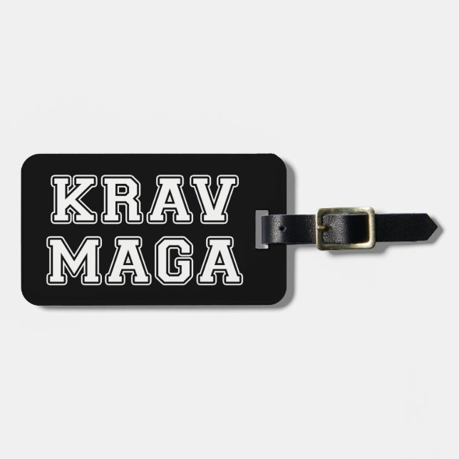 Etiqueta De Bagagem Krav Maga (Frente Horizontal)