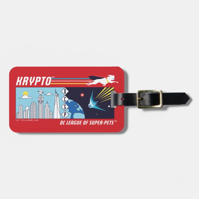 Etiqueta De Bagagem Krypto Exterior para Metrópolis (Frente Horizontal)