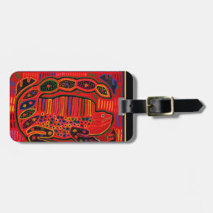 Etiqueta De Bagagem Kuna Indian Iguana Mola