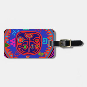 Etiqueta De Bagagem Kuna Indian Mola Compass