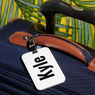 Etiqueta De Bagagem Kyle Mens Name,