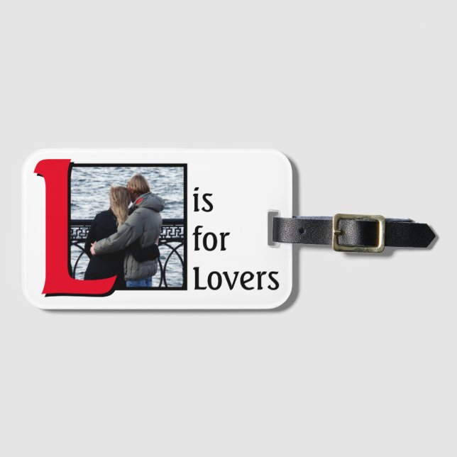 Etiqueta De Bagagem L para Amantes (Frente Horizontal)
