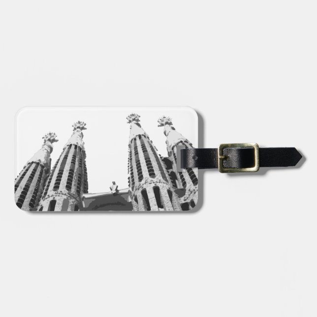 Etiqueta de Bagagem La Sagrada Família (Frente Horizontal)