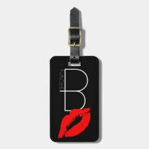 Lábios de Beijo Personalizados Vermelho Negro Lips