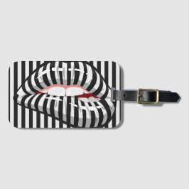 Etiqueta De Bagagem Lábios retirados