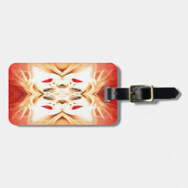 Etiqueta De Bagagem Lábios vermelhos