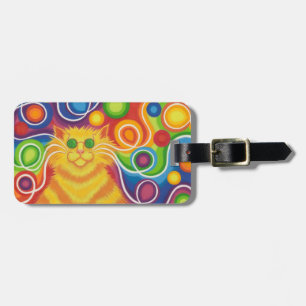 Etiqueta De Bagagem lados do Tag 2 da bagagem do Psy-gato-delic