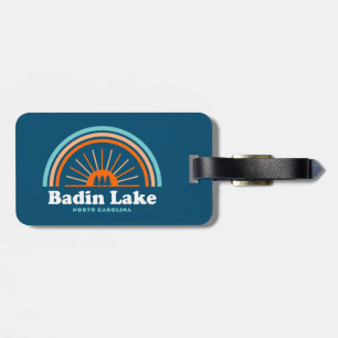 Etiqueta De Bagagem Lago Badin Carolina do Norte Arco-íris