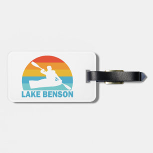 Etiqueta De Bagagem Lago Benson Carolina do Norte Kayak