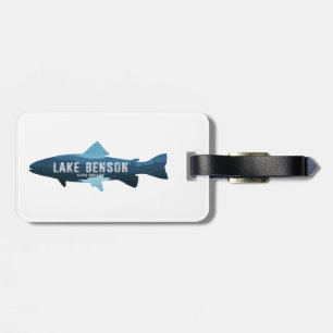 Etiqueta De Bagagem Lago Benson North Carolina Peixes