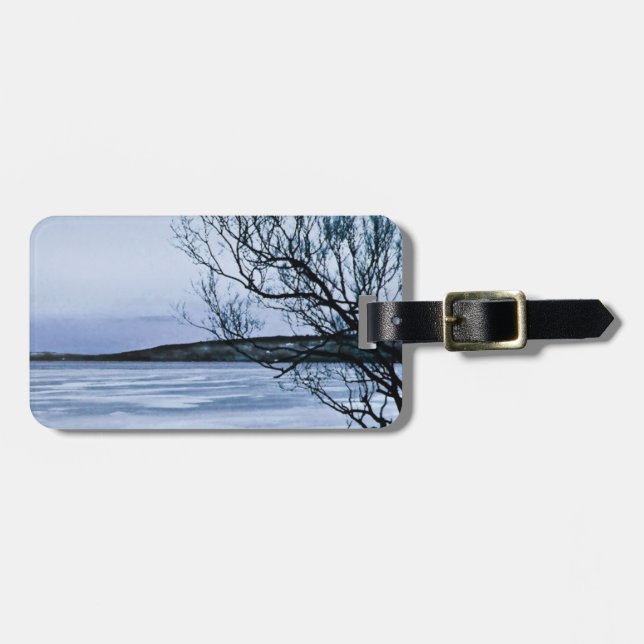 Etiqueta De Bagagem Lago congelado (Frente Horizontal)