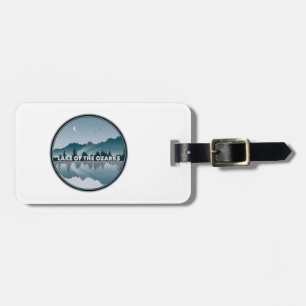 Etiqueta De Bagagem Lago Da Reflexão De Ozarks Missouri