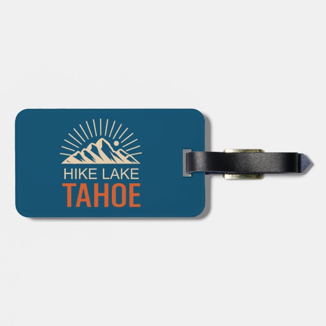 Etiqueta De Bagagem Lago Hike Tahoe Sunburst (Traseira Horizontal)
