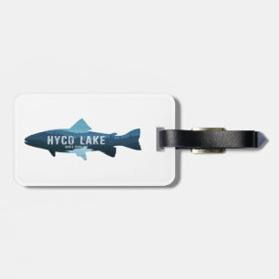 Etiqueta De Bagagem Lago Hyco Carolina do Norte Peixes