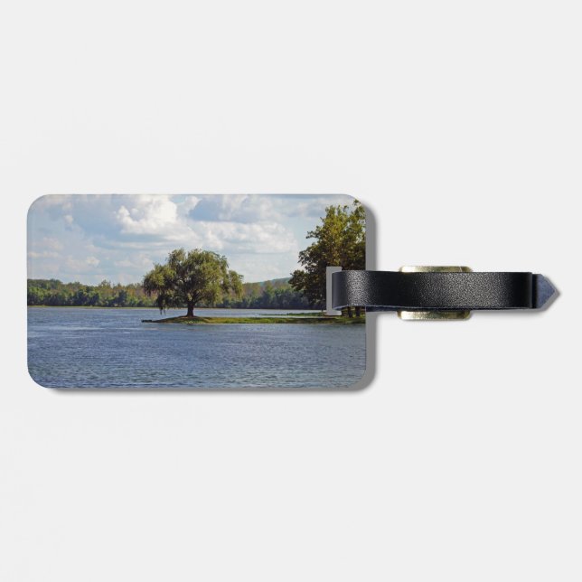 Etiqueta De Bagagem Lago Iron Mountain (Traseira Horizontal)