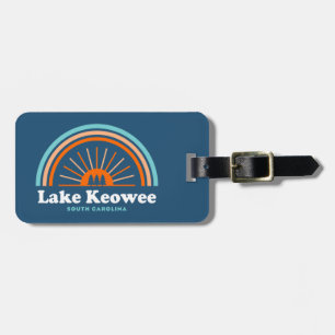 Etiqueta De Bagagem Lago Keowee Carolina do Sul Arco-íris