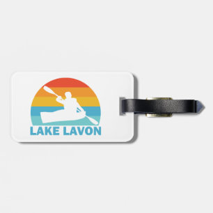 Etiqueta De Bagagem Lago Lavon Texas Kayak