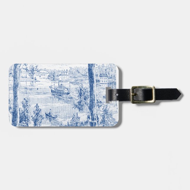 Etiqueta De Bagagem Lago steamboat (Frente Horizontal)