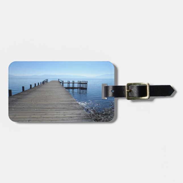Etiqueta De Bagagem Lago Tahoe, CA (Frente Horizontal)