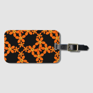 Etiqueta De Bagagem laranja retro 1970 do papel de parede