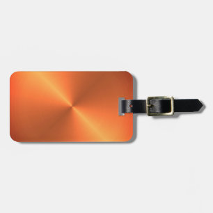 Etiqueta De Bagagem Laranja Rust Shine