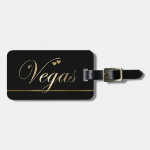 Etiqueta De Bagagem Las Vegas é Dourada
