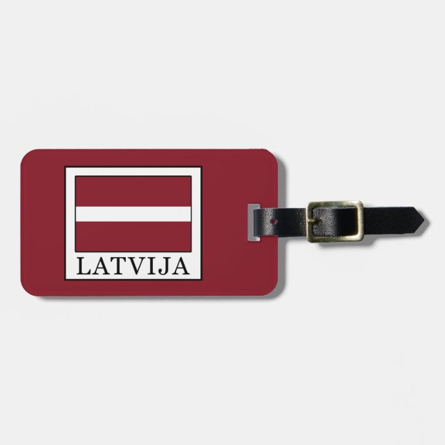 Etiqueta De Bagagem Latvija (Frente Horizontal)