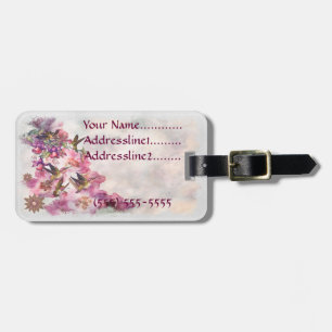 Etiqueta De Bagagem Lavanda do colibri Jeweled