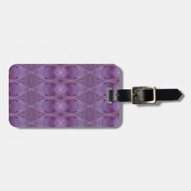 Etiqueta De Bagagem Lavanda Ikat (Frente Horizontal)